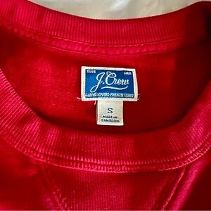 J. Crew Bold Red Crewneck